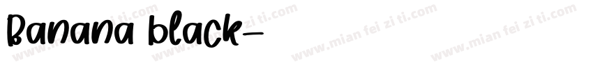 Banana black字体转换